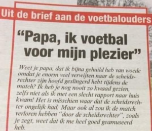 krantenknipsel voetbal